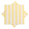 Discount Serviett Stripe gul Servietter