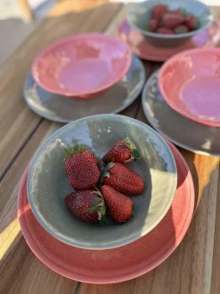 Sale Skål Melamin fersken rød Skåler|Servise