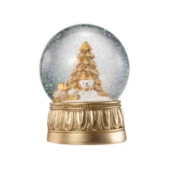 New Snøkule Teddy Julepynt