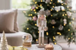 New Snøkule Teddy Julepynt