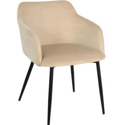 Best Spisestol Levi velur beige 1 stk Spisestoler|Loungestol