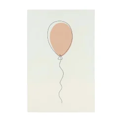 Best Stående kort Ballong rosa Kort