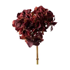 Clearance Stilkblomst Hortensia 52cm Burgunder Kunstige Blomster