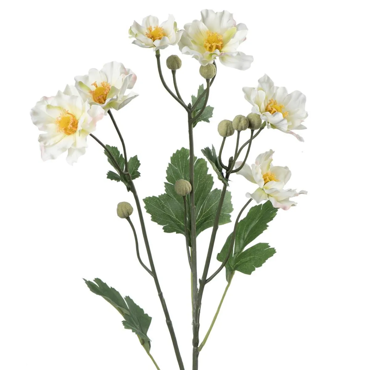 Hot Stilkblomst Ranunkel 69 cm hvit Kunstige Blomster