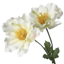 Hot Stilkblomst Ranunkel 69 cm hvit Kunstige Blomster