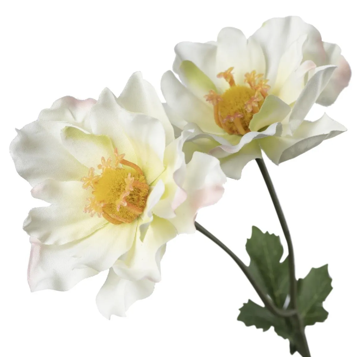 Hot Stilkblomst Ranunkel 69 cm hvit Kunstige Blomster