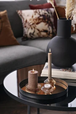 Clearance Telysestake rille kombi brun Lysestaker