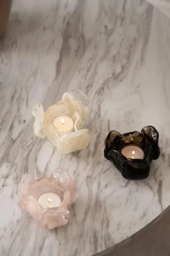 Sale Telysholder Flow 7 cm rosa Lysestaker