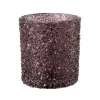 Sale Telysholder Glitter burgunder 8 cm Lykter|Julelys Og Lysestaker