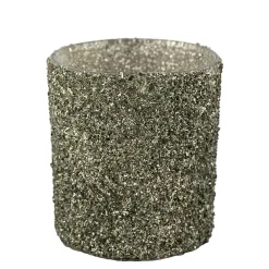 Telysholder Glitter Grønn 8 cm Lykter|Julelys Og Lysestaker