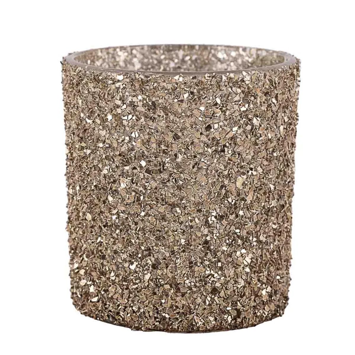 Discount Telysholder Glitter Gull 8 cm Lykter|Julelys Og Lysestaker