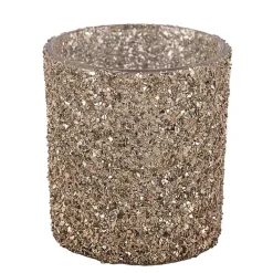 Discount Telysholder Glitter Gull 8 cm Lykter|Julelys Og Lysestaker