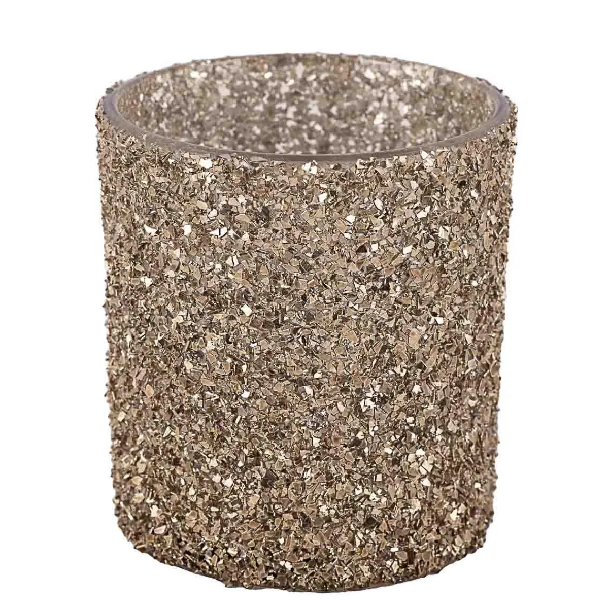 Discount Telysholder Glitter Gull 8 cm Lykter|Julelys Og Lysestaker
