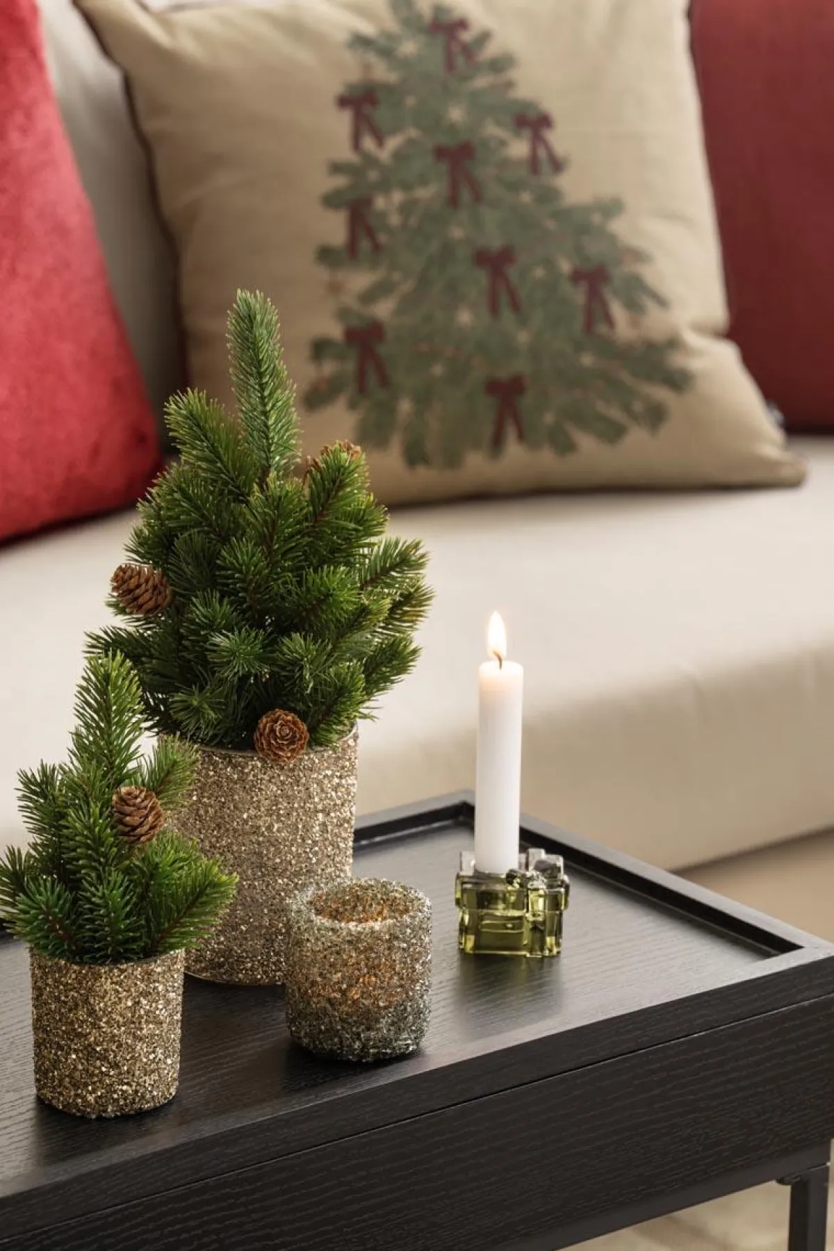 Discount Telysholder Glitter Gull 8 cm Lykter|Julelys Og Lysestaker