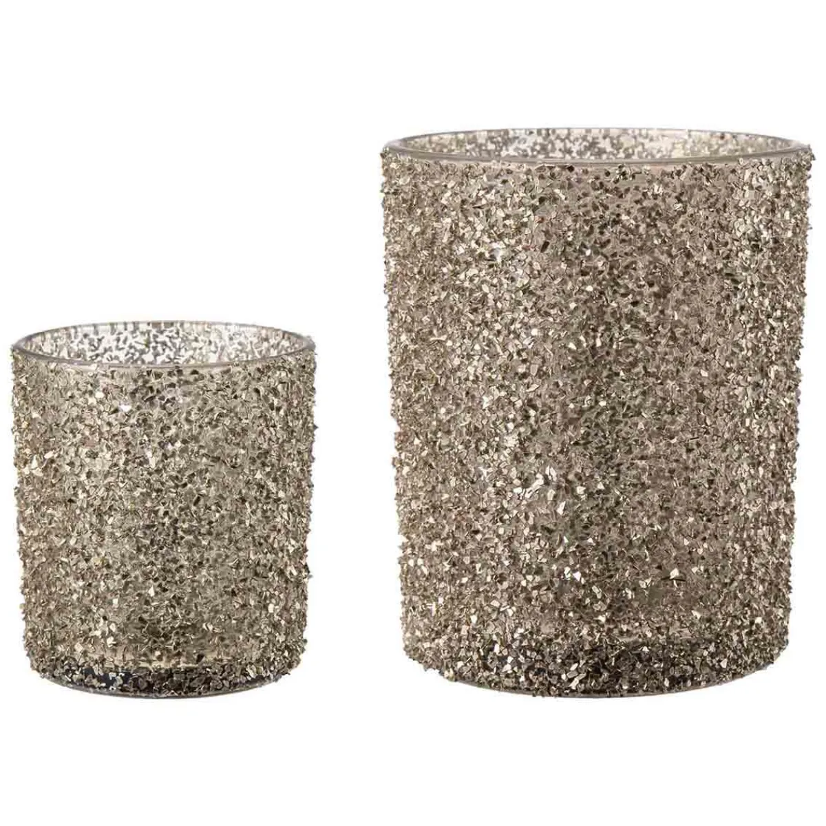 Clearance Telysholder Glitter Gull 12,5cm Lykter|Julelys Og Lysestaker