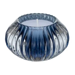 Online Telysholder rille mørk blå Lysestaker