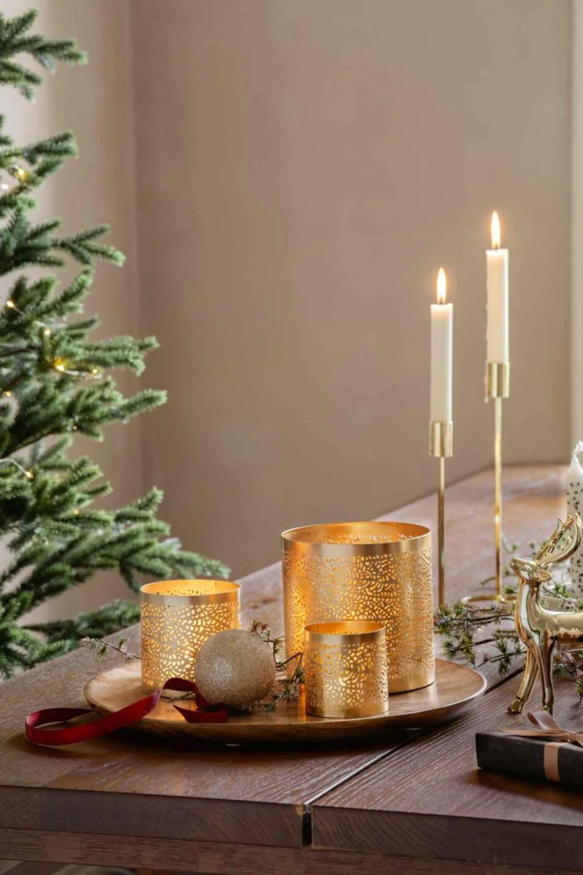 Sale Telysholdere Ylva, 3 stk Lykter|Lysestaker