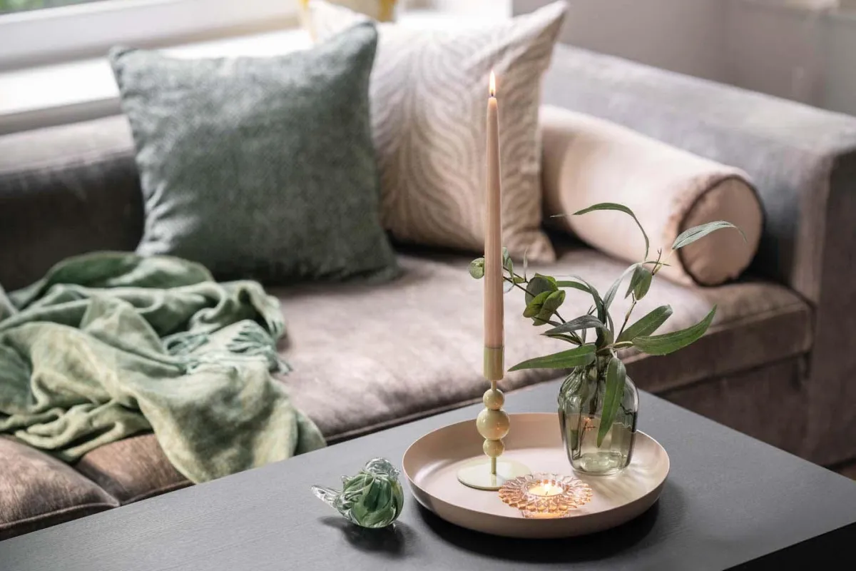 Hot Vase Markblomst 15 cm grønn Vaser